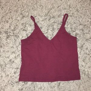 Maroon tank top